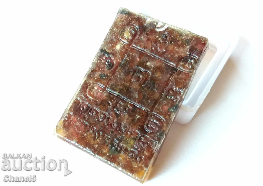 BUDDHA TILE WITH BUILT-IN NATURAL RUBY (397) - 5 BUDDHA TILE WITH BUILT-IN NATURAL RUBY (397) - 5