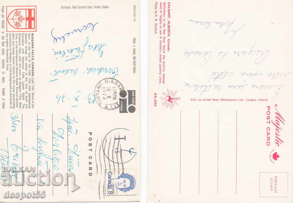 1974. Canada. Calgary and Niagara. with price 1.50 BGN | € 0.77 1974. Canada. Calgary and Niagara. with price 1.50 BGN | € 0.77