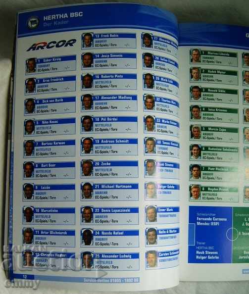 Auction  Football program Hertha Berlin magazine season 2003 2004