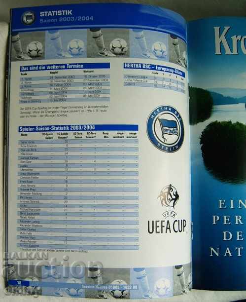 Football program Hertha Berlin magazine season 2003 2004 - 6