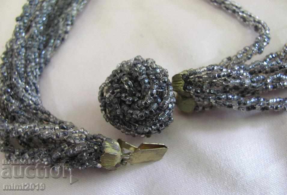 70's Vintich Women's Glass Bead Necklace - 6