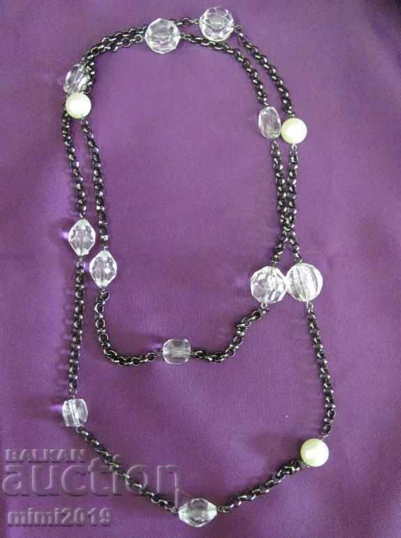 80's Vintich Women's Metal and Plexiglas Necklace - 6 80's Vintich Women's Metal and Plexiglas Necklace - 6