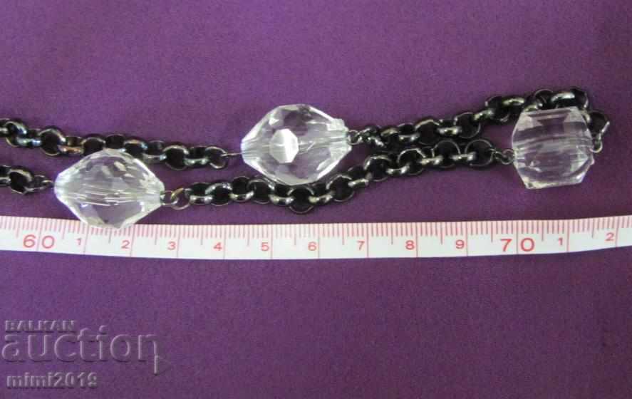 80's Vintich Women's Metal and Plexiglas Necklace - 7 80's Vintich Women's Metal and Plexiglas Necklace - 7