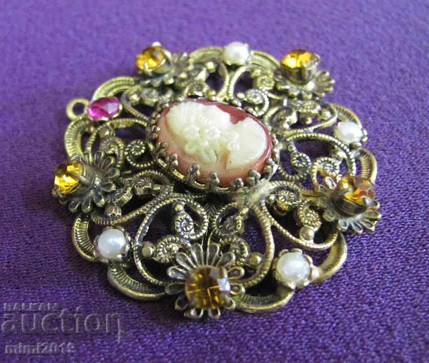 Παράδοση Vintage Γυναικεία Κοσμήματα ρουμπίνι και citrine Παράδοση Vintage Γυναικεία Κοσμήματα ρουμπίνι και citrine