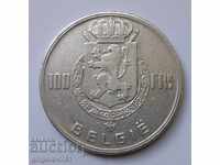 100 franci argint Belgia 1948 - monedă de argint
