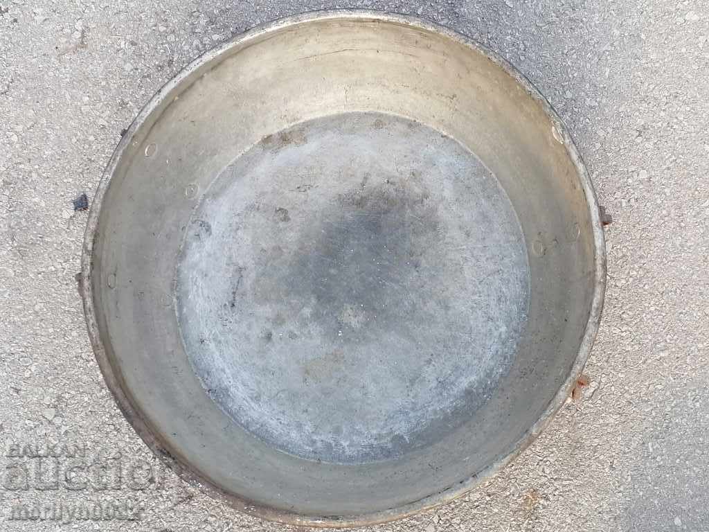 Old Copper Bowl Tray A LARGE copper copper pot with price 249.50 BGN | € 127.57