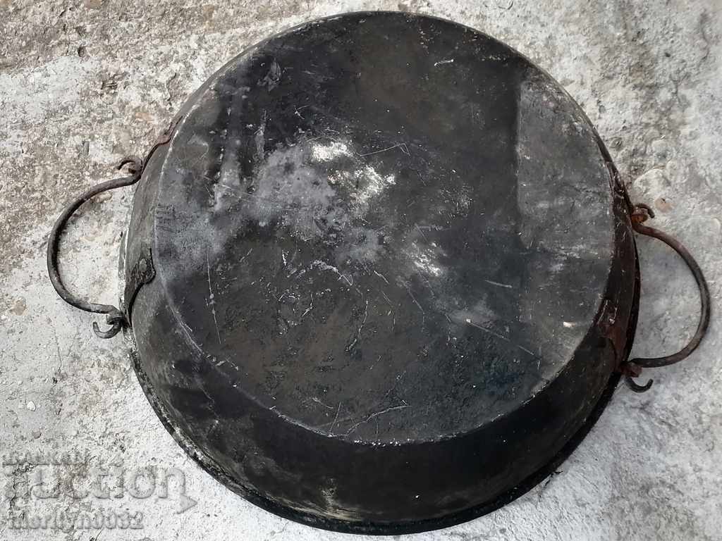 Delivery of Old Copper Bowl Tray A LARGE copper copper pot