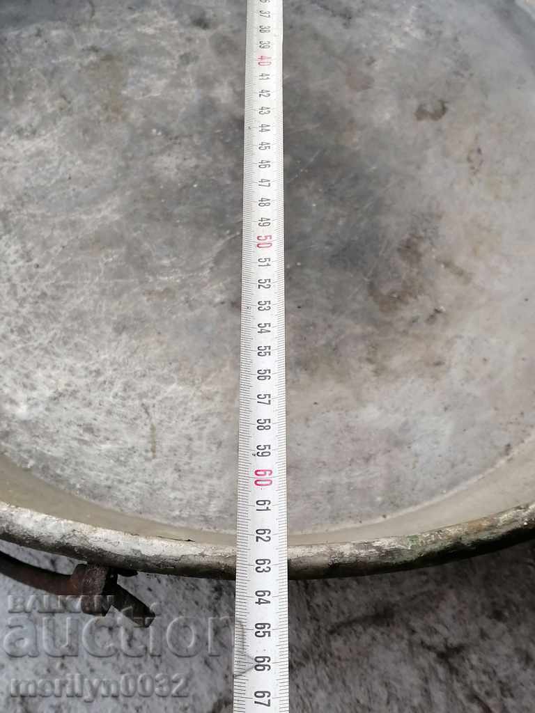 Old Copper Bowl Tray A LARGE copper copper pot - 5