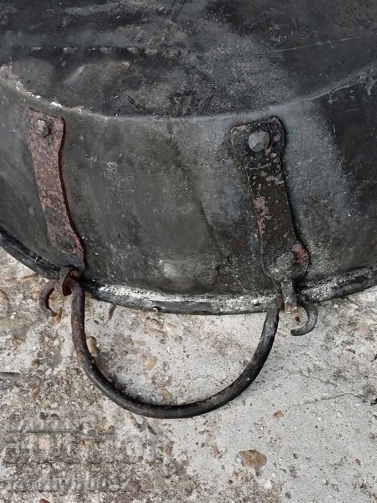 Old Copper Bowl Tray A LARGE copper copper pot - 6