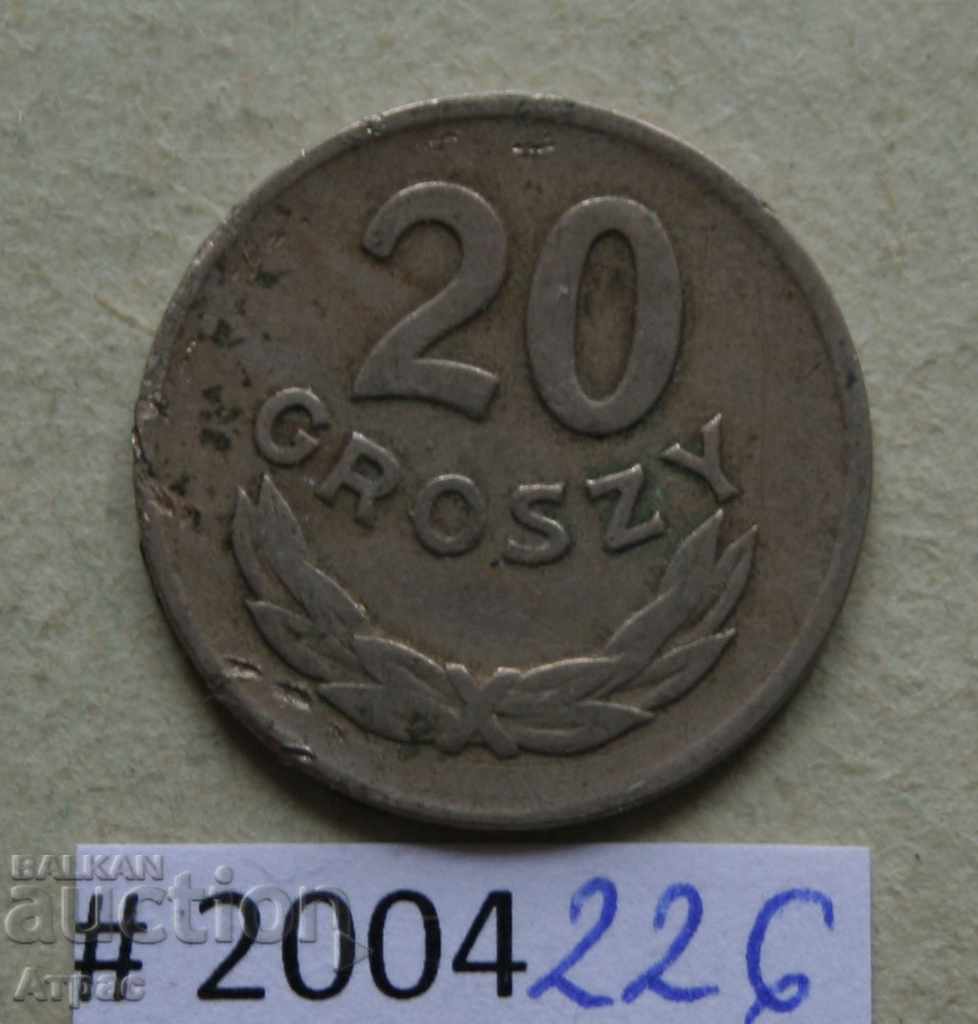 20 гроши 1949  Полша