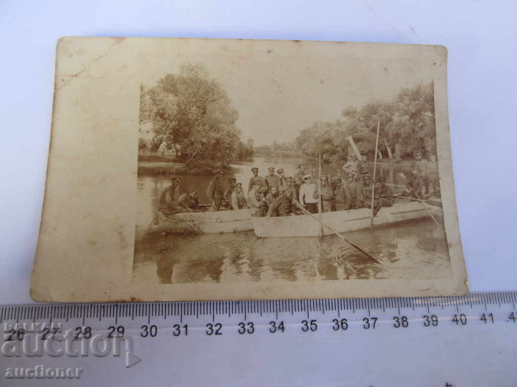 OLD PHOTO RIVER MILITARY BOATS