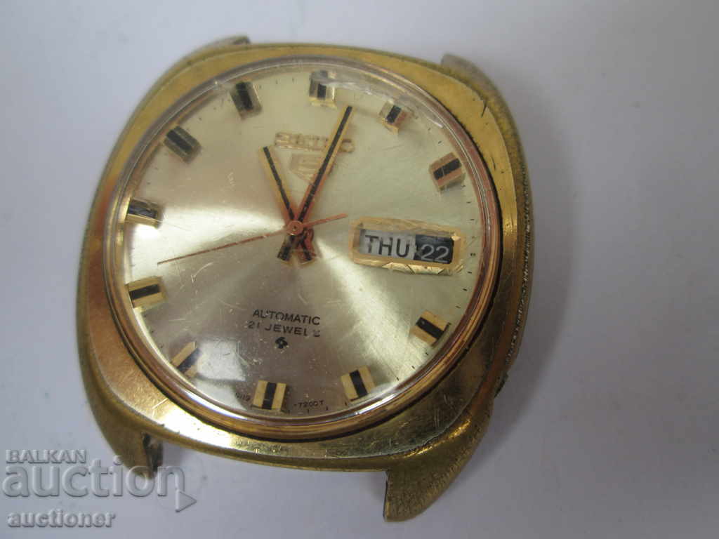 I AM SELLING A SEIKO 5 AUTOMATIC MACHINE 21 THE STONE WORKS with price 80.00 BGN | € 40.90 I AM SELLING A SEIKO 5 AUTOMATIC MACHINE 21 THE STONE WORKS with price 80.00 BGN | € 40.90