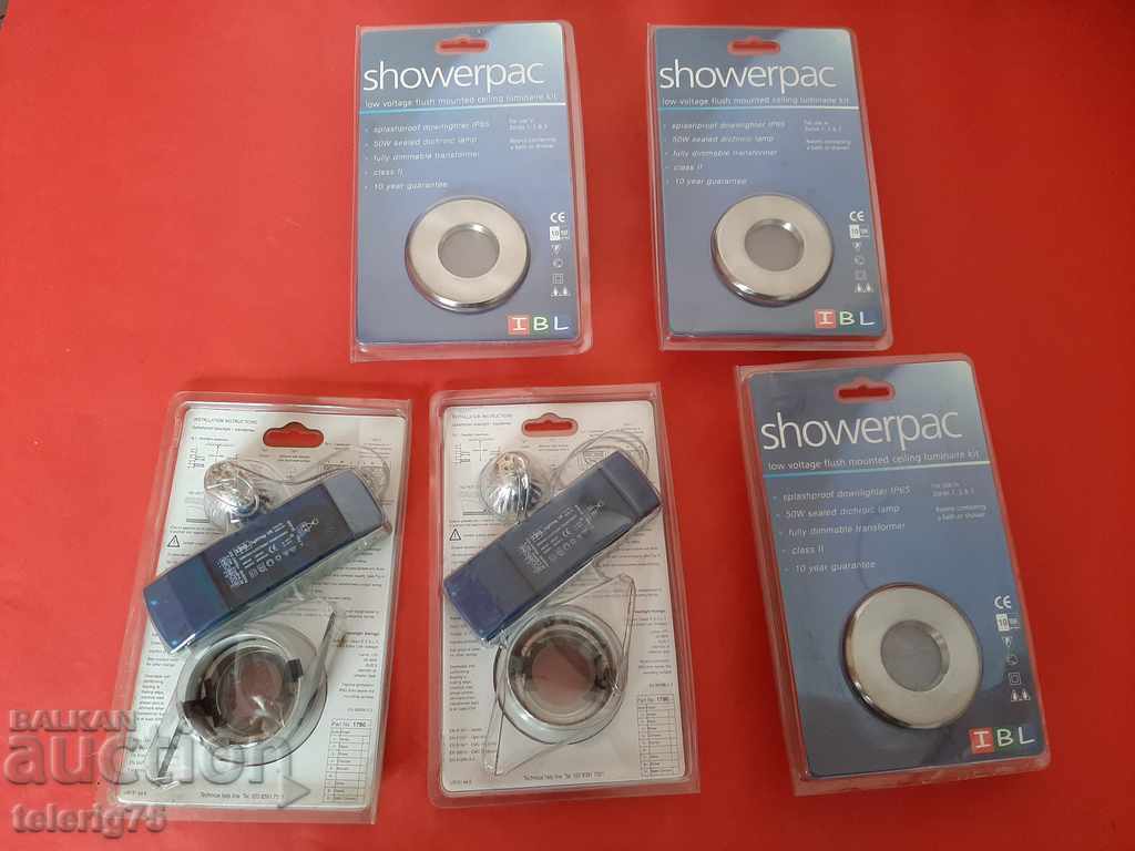 Auction English Freckles Stainless Steel Set for Bathroom with Bulb and Traf-12V Auction English Freckles Stainless Steel Set for Bathroom with Bulb and Traf-12V