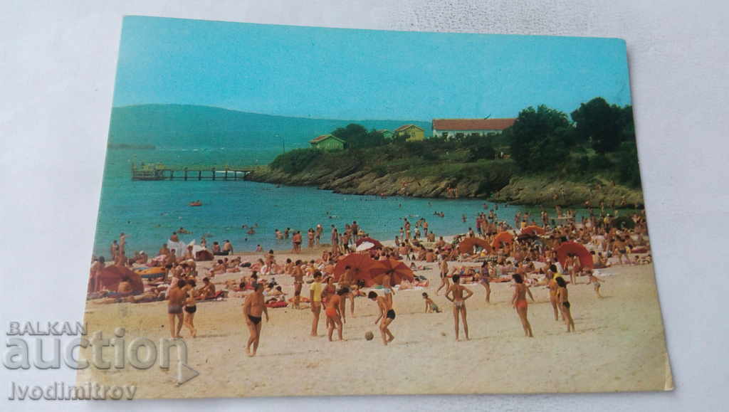 Пощенска картичка Китен Северният плаж 1984