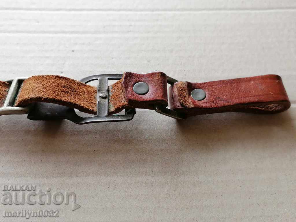 Livrarea Curea pentru suport din piele de sabie bulgară din tablă de șah WW1 WW2