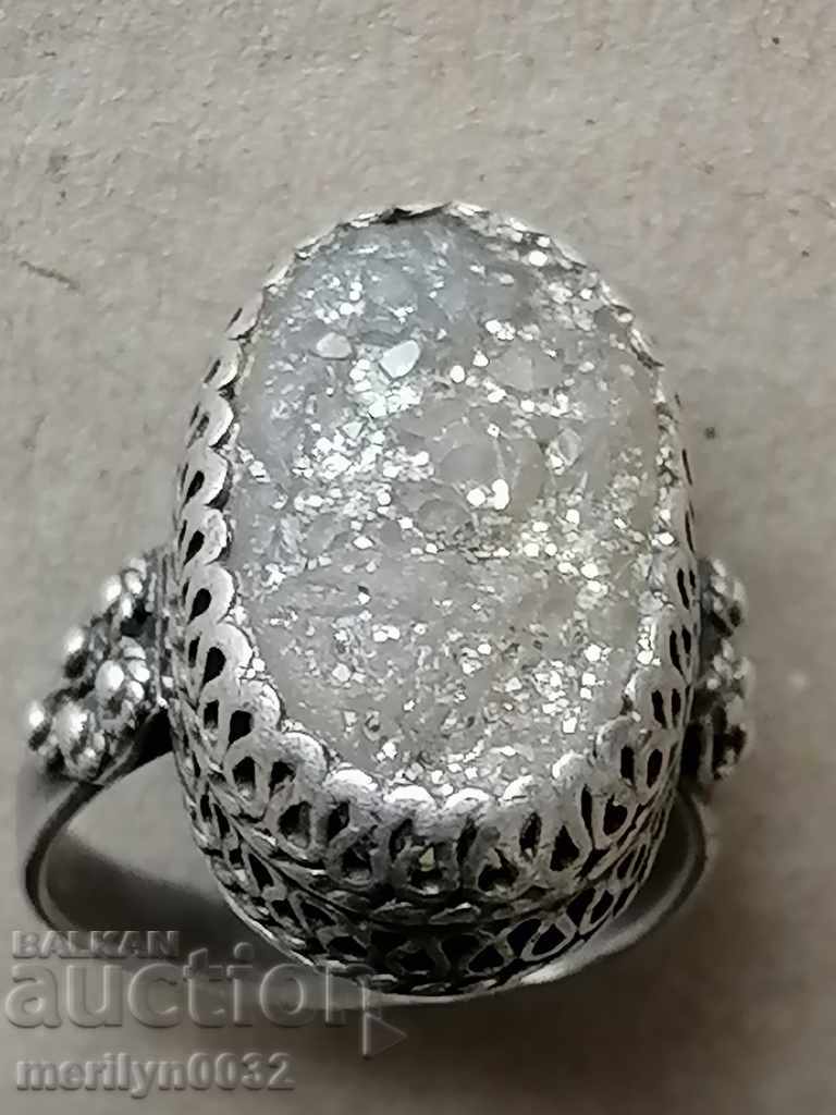 Old ring rough stone silver filigree jewelry - 6 Old ring rough stone silver filigree jewelry - 6