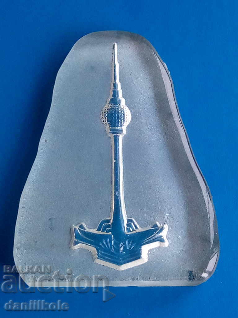 *$*Y*$* PRESPAPY TV TOWER IN BERLIN GLASS *$*Y*$* - 7