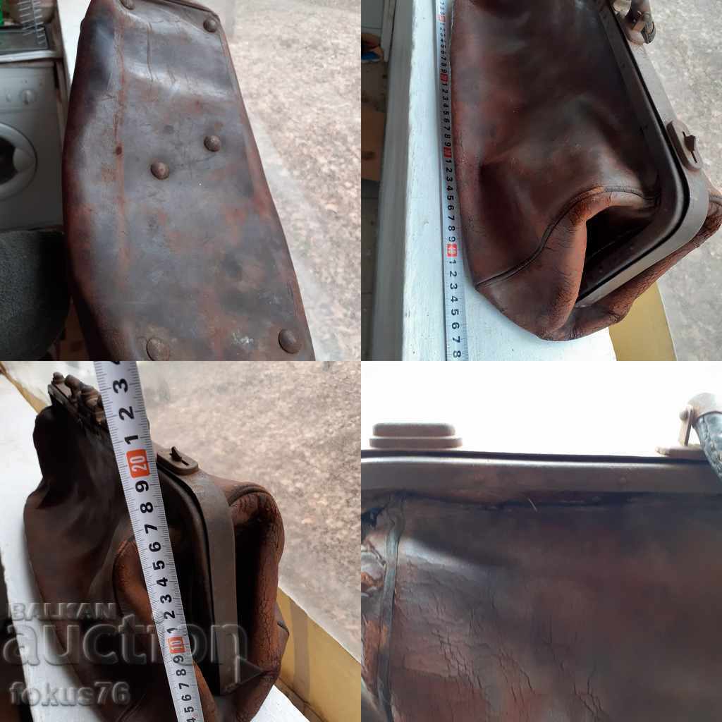 OLD LEATHER DOOR BAG - 7 OLD LEATHER DOOR BAG - 7