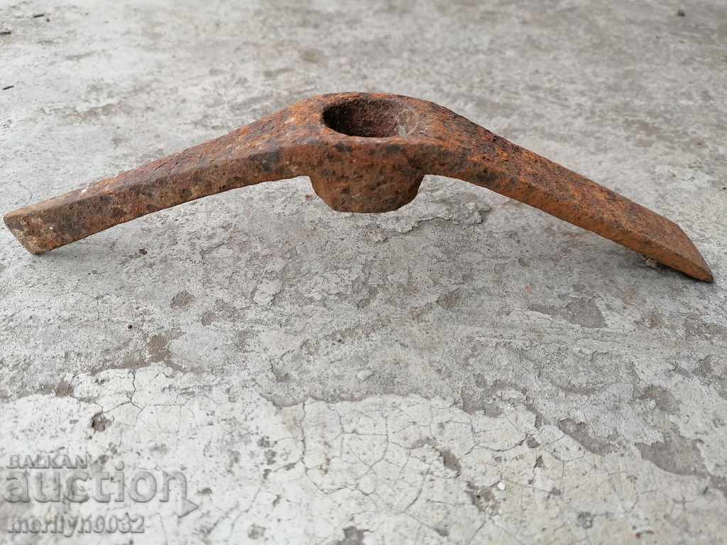 Revival hand-forged pickaxe with wrought iron engravings with price 69.00 BGN | € 35.28 Revival hand-forged pickaxe with wrought iron engravings with price 69.00 BGN | € 35.28