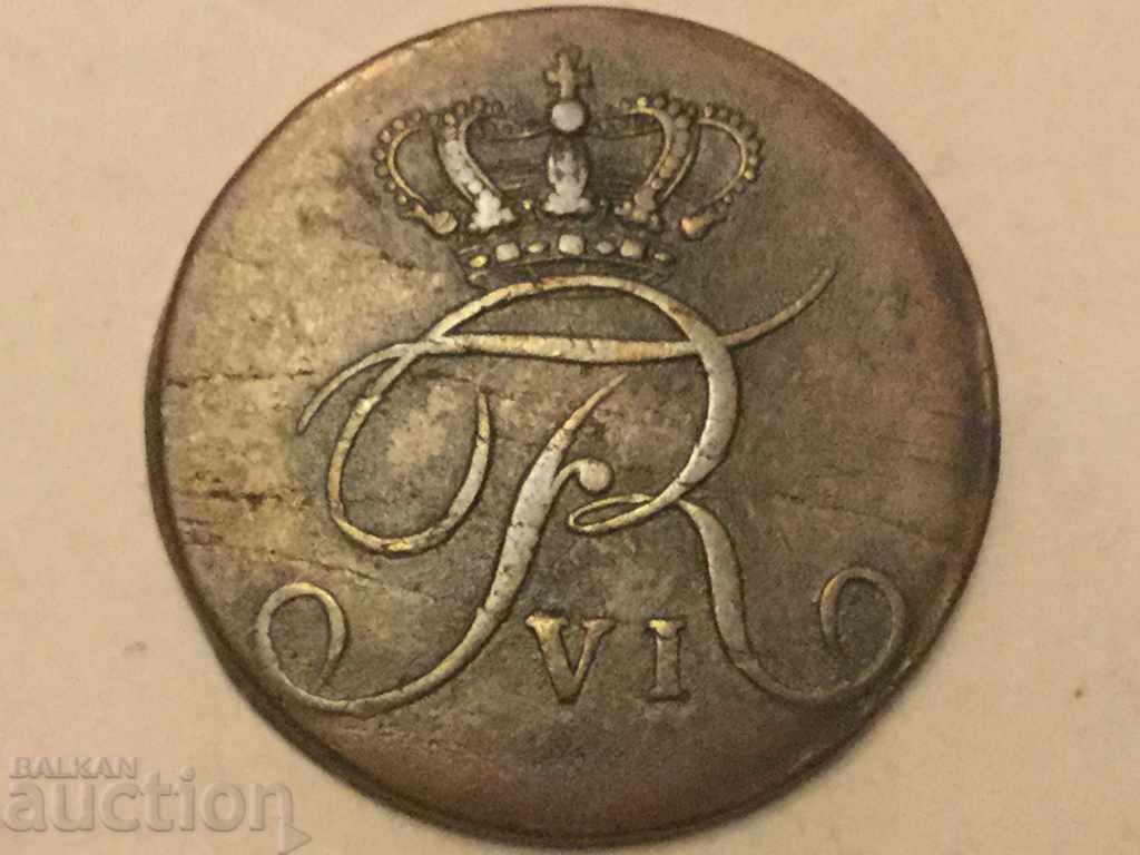 Norway 2 Skilling 1810 Frederick Vl rare copper coin with price 54.00 BGN | € 27.61 Norway 2 Skilling 1810 Frederick Vl rare copper coin with price 54.00 BGN | € 27.61