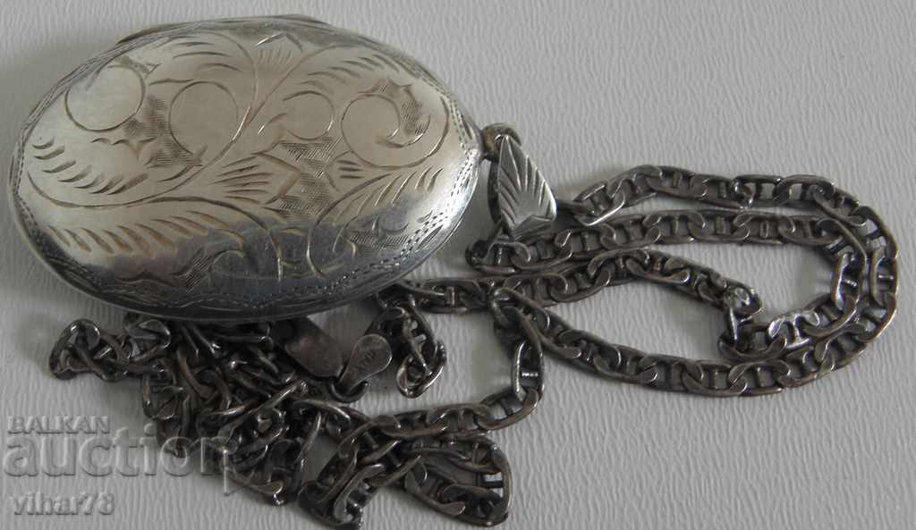 OLD SILVER MEDALLION FOR PHOTO. - 6