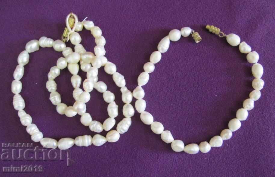 Auction  Vintage Women's Necklace and Bracelet natural pearls