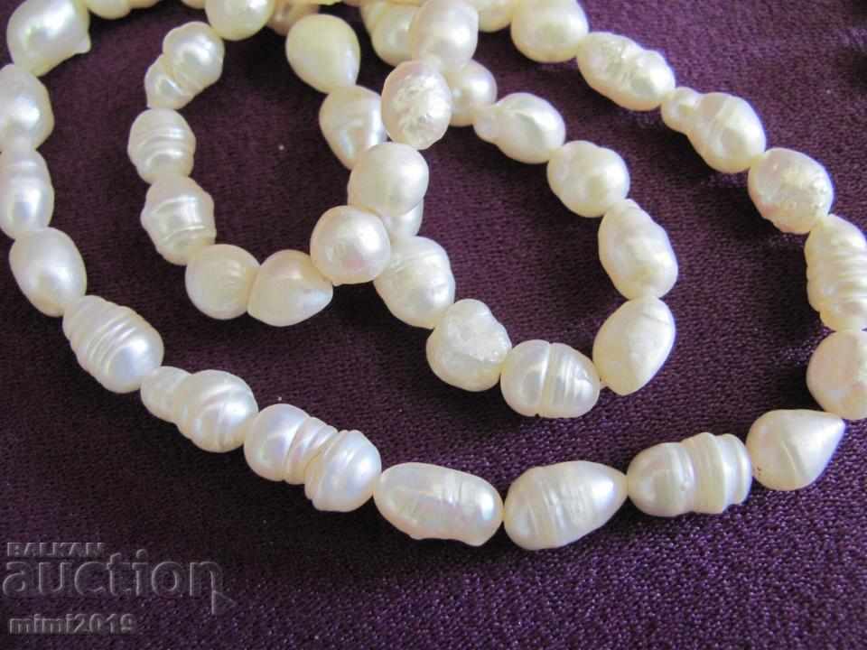 Vintage Women's Necklace and Bracelet natural pearls - 5