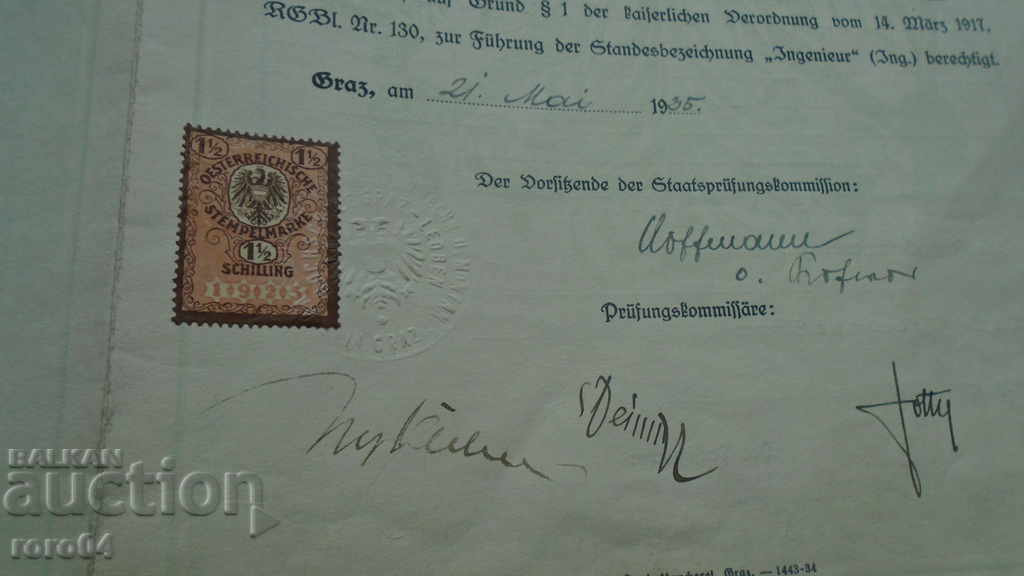 Auction  ARCHITECT PETAR POPSOTIROV - GYURCHEV - ARCHIVE