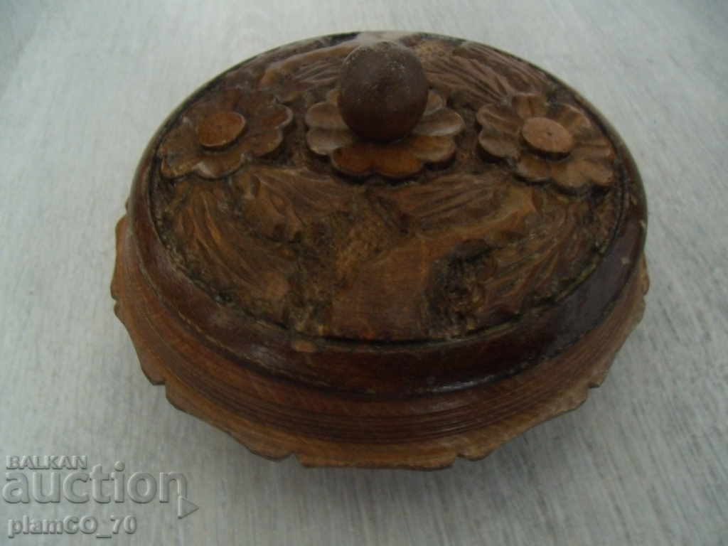 № * 5056 old wooden box with carved ornaments - 5 № * 5056 old wooden box with carved ornaments - 5