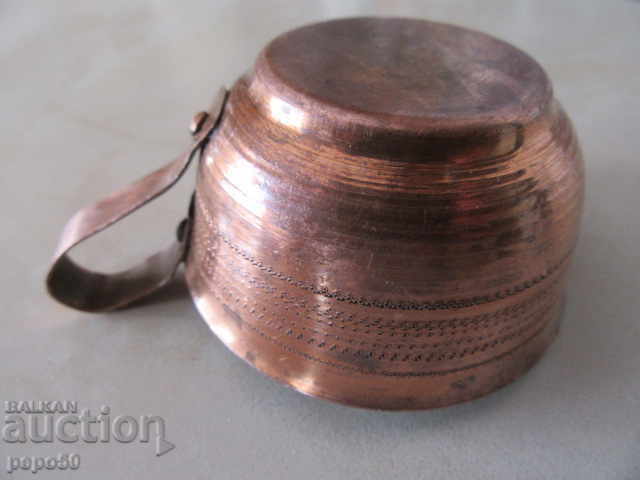 Delivery of COPPER TANNED CUP FOR HEATED BRANDY FROM SOCA Delivery of COPPER TANNED CUP FOR HEATED BRANDY FROM SOCA