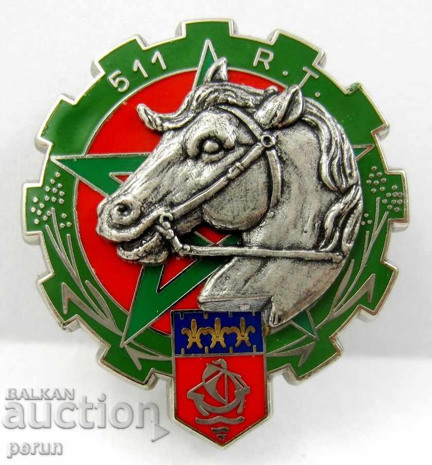 MILITARY INSIGNIA - TRANSPORT RAILWAY REGIMENT - FRENCH ARMY with price 15.00 BGN | € 7.67
