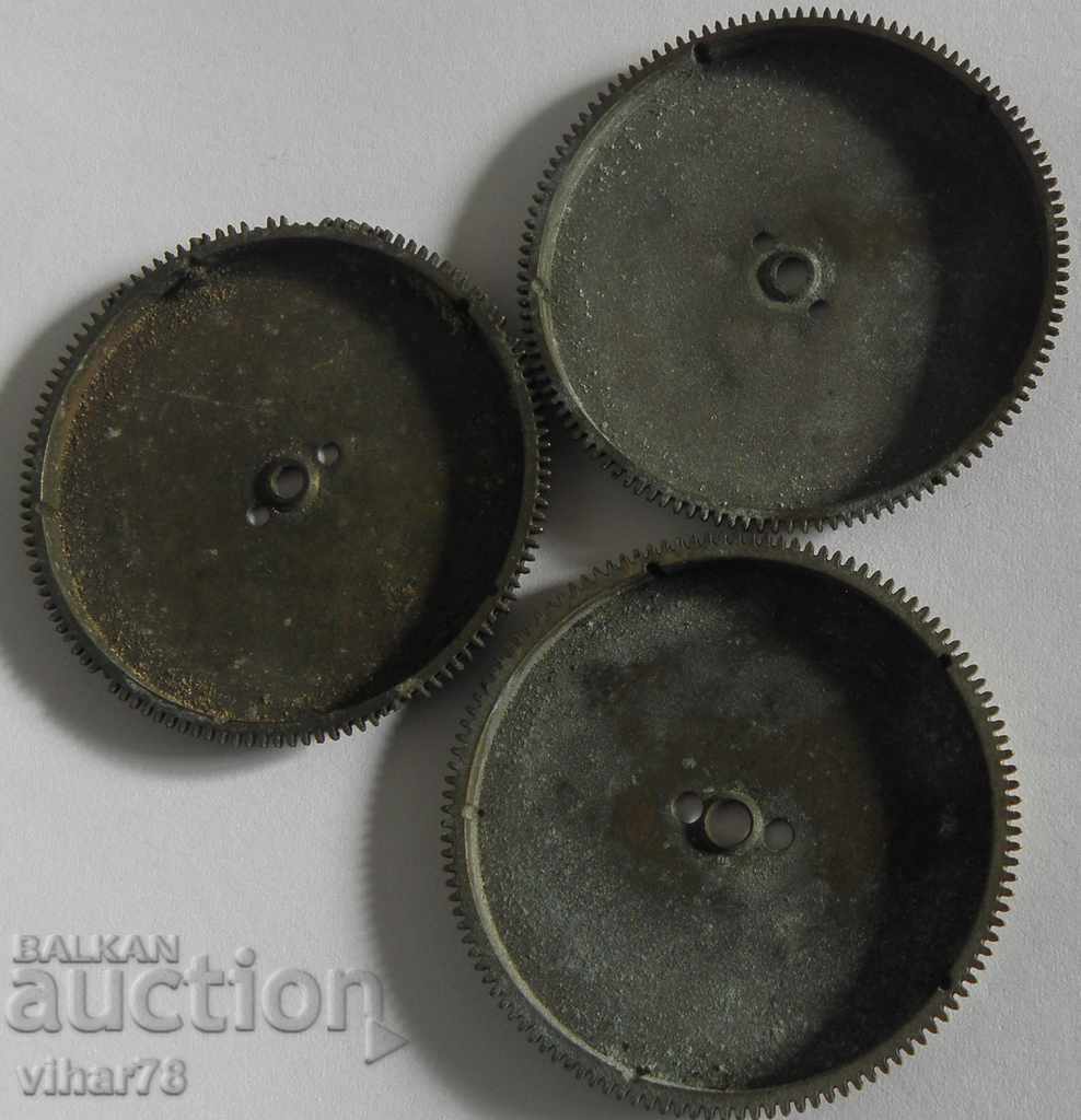 lot of three drums for seven-pocket pocket watches -HEBDOMAS - 6 lot of three drums for seven-pocket pocket watches -HEBDOMAS - 6