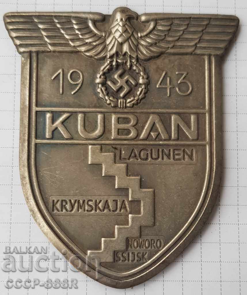 III Reich, emblemă pe mânecă „KUBAN”, stare excelentă
