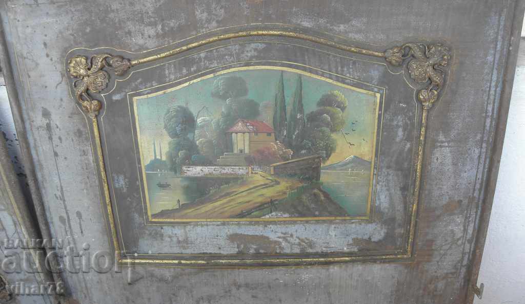 Old bed boards with brass fittings - Personal delivery only - 5