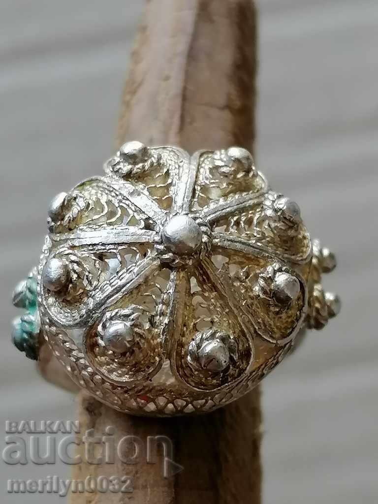 Сребърен пръстен  5,7 грама Царство България сребро накит