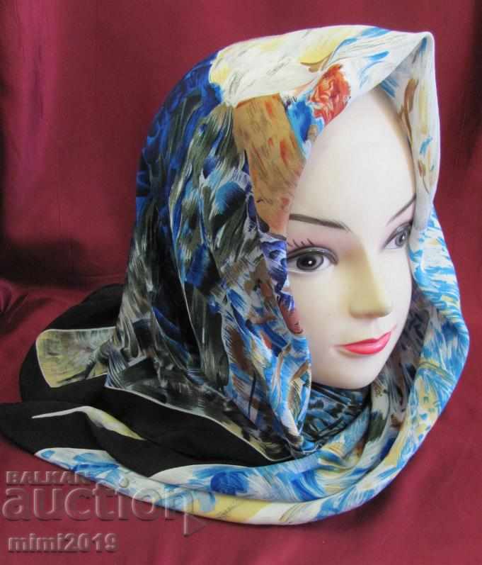 Vintage Old Women's Silk Scarf CODELLO-AUGUSTE RENOIR - 5