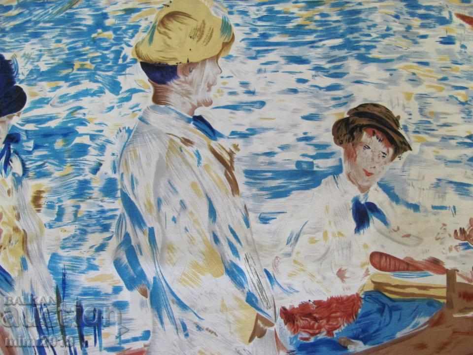 Vintage Old Women's Silk Scarf CODELLO-AUGUSTE RENOIR - 7