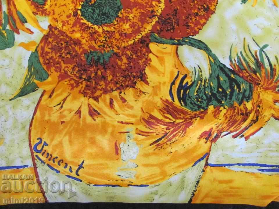Auction Vincent Van Gogh Vintage Van Silk Scarf Auction Vincent Van Gogh Vintage Van Silk Scarf