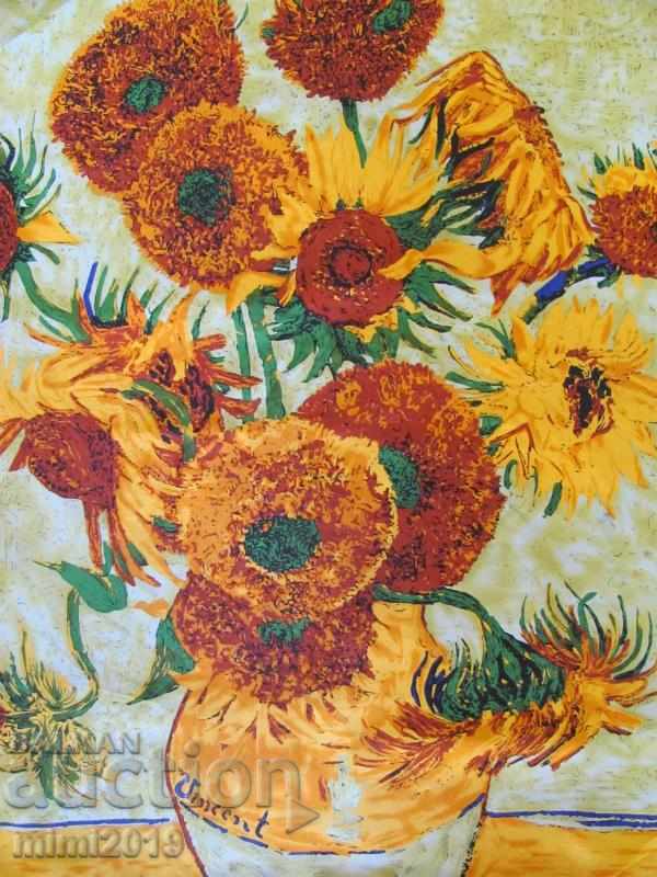 Vincent Van Gogh Vintage Van Silk Scarf - 5 Vincent Van Gogh Vintage Van Silk Scarf - 5