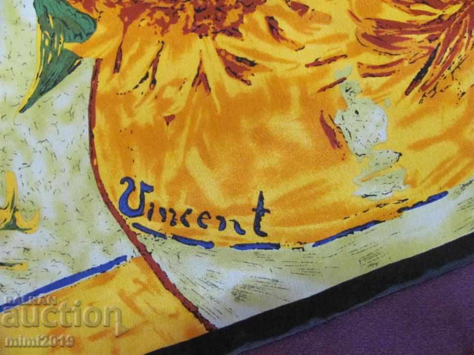 Vincent Van Gogh Vintage Van Silk Scarf - 6 Vincent Van Gogh Vintage Van Silk Scarf - 6