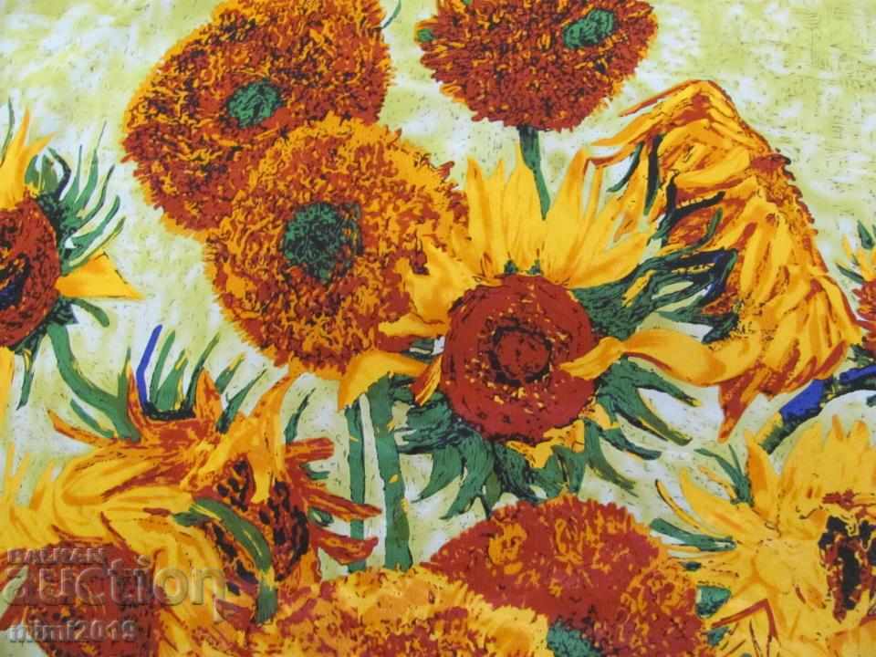 Vincent Van Gogh Vintage Van Silk Scarf - 7 Vincent Van Gogh Vintage Van Silk Scarf - 7