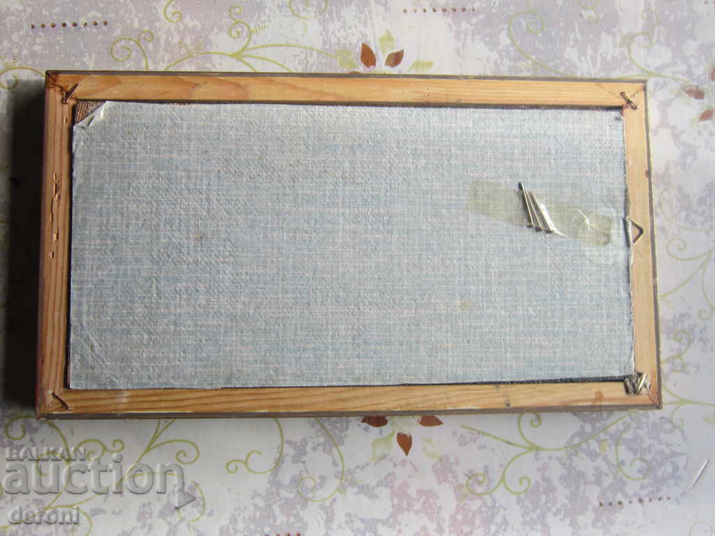 Old oil painting on a signed board - 5 Old oil painting on a signed board - 5