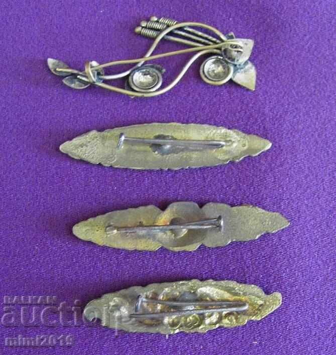 4 pcs. Old Bronze Brooches - 5 4 pcs. Old Bronze Brooches - 5
