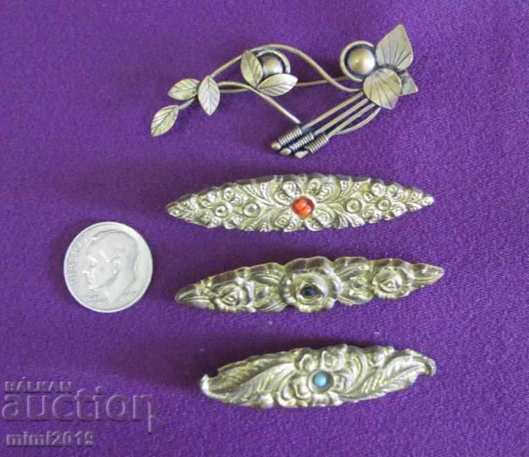 4 pcs. Old Bronze Brooches - 6 4 pcs. Old Bronze Brooches - 6