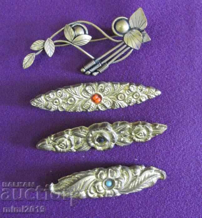 4 pcs. Old Bronze Brooches - 7 4 pcs. Old Bronze Brooches - 7
