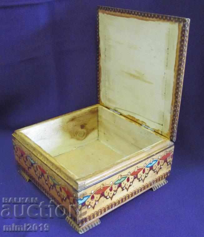 Old Wooden Box hand painted - 5 Old Wooden Box hand painted - 5