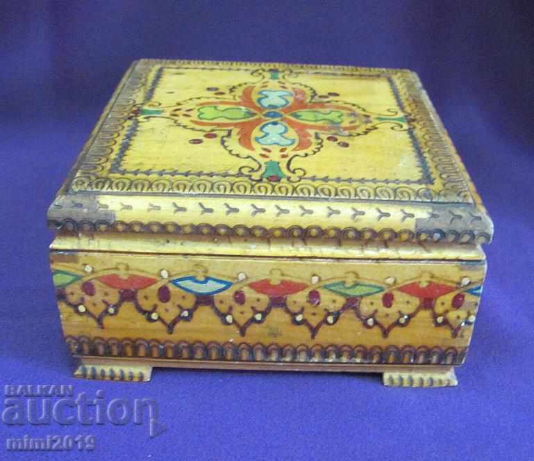 Old Wooden Box hand painted - 6 Old Wooden Box hand painted - 6