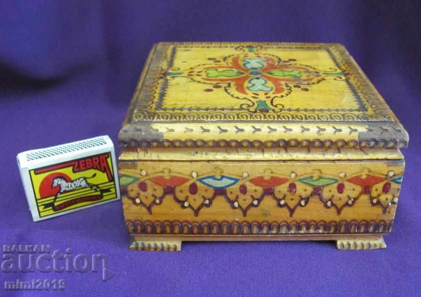 Old Wooden Box hand painted - 7 Old Wooden Box hand painted - 7