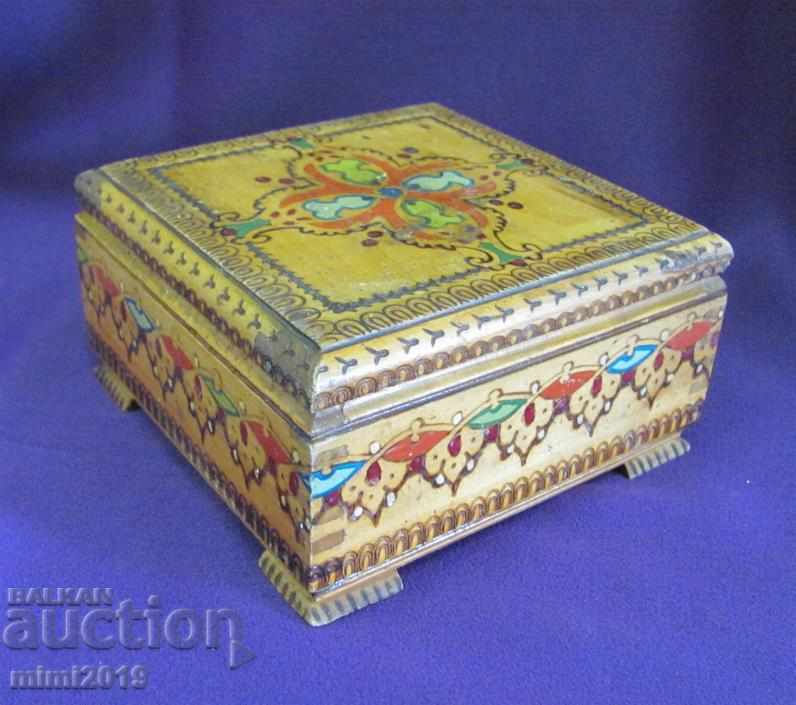 Old Wooden Box hand painted