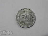 Germany 50 pfennig 1921 F - Aluminum